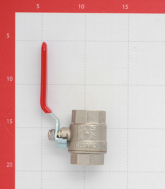 Кран шаровой латунный Valtec Base 1 ВР(г) х 1 ВР(г) ручка прямой (VT.214.N.06)