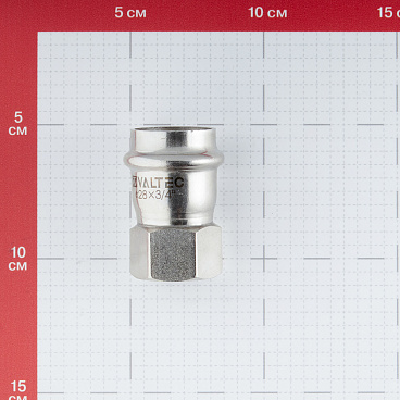 Соединитель VALTEC (VTi.902.I.002805) 28 мм х 3/4 ВР(г) нержавеющая сталь