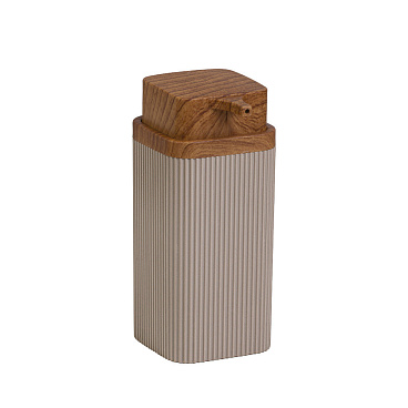 Дозатор для мыла Fixsen Fog Latte настольный пластик бежевый (FX-471-1)