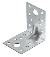 Уголок крепежный усиленный оцинкованный 70х70х55х1.8 мм