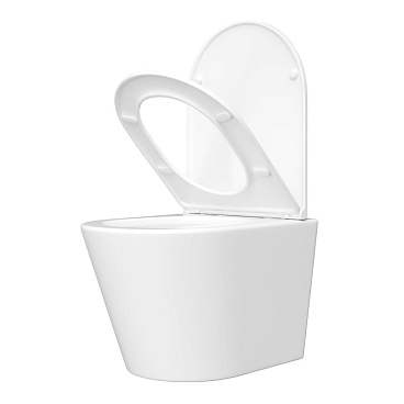 Унитаз подвесной Corsa Deco NX Tornado безободковый с сиденьем дюропласт микролифт смыв торнадо (WHNX520ST)