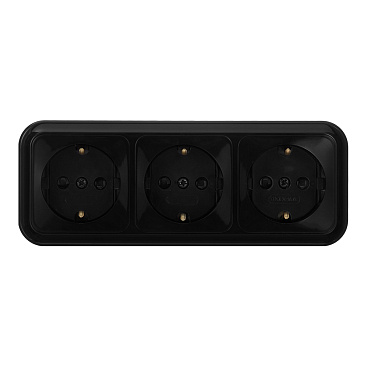 Розетка Svet накладная черная (EV0361-8431)