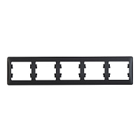 Рамка Systeme Electric Glossa пятиместная антрацит (GSL000705)