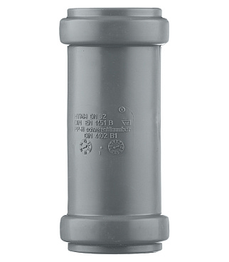 Муфта Ostendorf HTMM d32 мм пластиковая для внутренней канализации (110510)