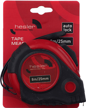 Рулетка Hesler с автостопом 8 м x 25 мм