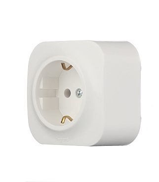 Розетка Legrand Quteo накладная белая (782211)