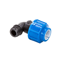 Угол ПНД Lammin компрессионный переходной 20х1/2 НР(ш)