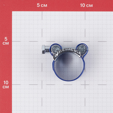 Хомут силовой Hard-Fix 29-31 мм оцинкованная сталь с полимерным покрытием одноболтовый