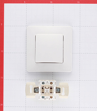 Выключатель Systeme Electric Blanca одноклавишный встраиваемый белый (BLNVS010101)