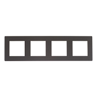 Рамка Simon 24 Harmonie четырехместная графит (2400640-038)