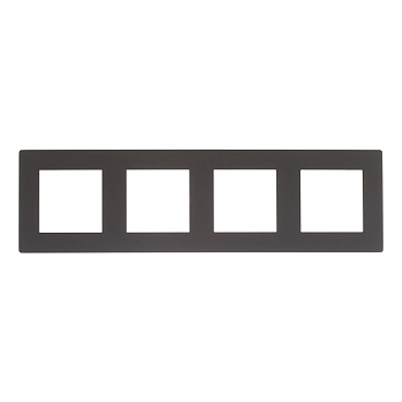 Рамка Simon 24 Harmonie четырехместная графит (2400640-038)