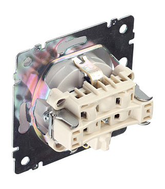 Розетка Legrand Valena встраиваемая алюминий со шторками (694343)