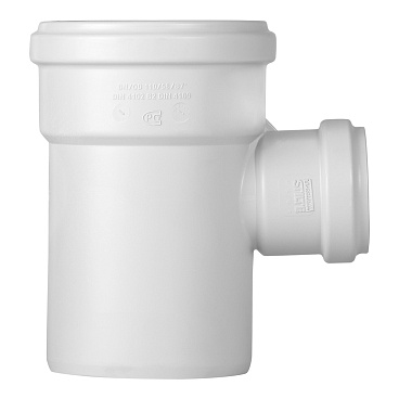 Тройник Pro Aqua Stilte Plus d110х58 мм 87° пластиковый шумопоглощающий для внутренней канализации