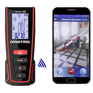 Дальномер лазерный Condtrol Vector 80 80 м Bluetooth (1-4-099)