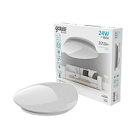 Светильник светодиодный накладной Gauss Basic Space 4000К 24 Вт 15 кв.м белый IP20 (995438224)