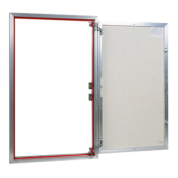 Люк ревизионный под плитку Практика EuroFormat-R алюминиевый 600х1000 мм скрытый нажимной