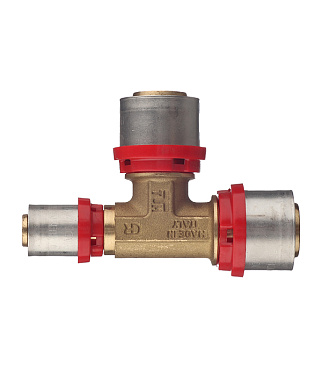 Тройник Tiemme 26(пресс) х 26(пресс) х 16(пресс)