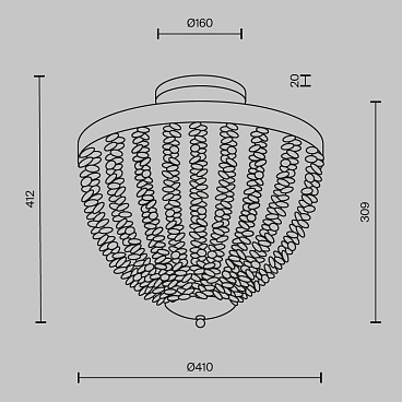 Потолочный светильник Maytoni MOD440CL-03BS