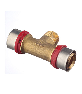 Тройник Tiemme 32(пресс) х 3/4 НР(ш) х 32(пресс)