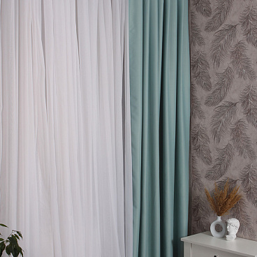 Штора микроблэкаут бирюзовая 200х270 см Mona Liza Monocolor (МЛ706/1/Е200)