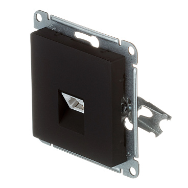 Розетка телефонная Systeme Electric AtlasDesign встраиваемая карбон RJ11 (ATN001081)