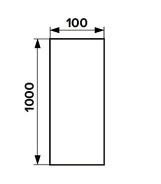 Воздуховод ERA круглый пластиковый d100 мм 1 м