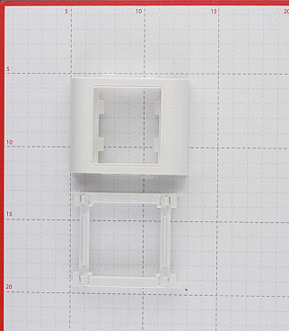 Рамка для кабель-канала 80х40/60 мм DKC Viva белая 2 модуля (10043)