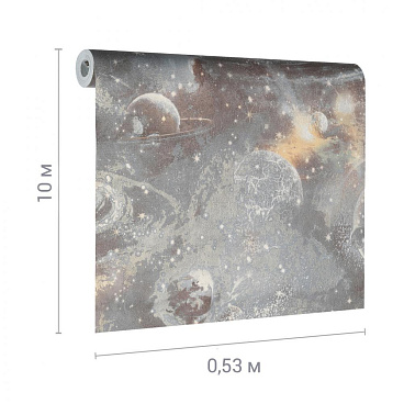 Обои бумажные Саратовские обои Космос С6 Д644-06 (0,53х10 м)