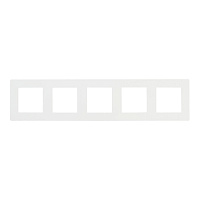 Рамка Simon 24 Harmonie пятиместная белая (2400650-030)