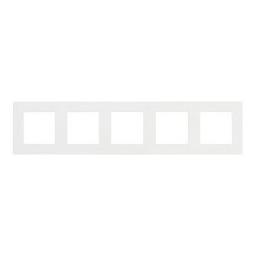 Рамка Simon 24 Harmonie пятиместная белая (2400650-030)