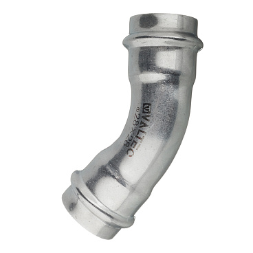 Угол VALTEC (VTi.959.I.002828) 45° 28 мм ВВ нержавеющая сталь