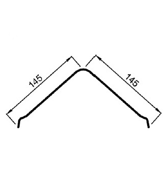 Щипец Ондулин красный 1 м