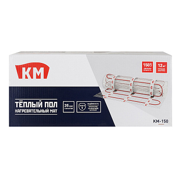 Теплый пол нагревательный мат КМ-150 12 кв.м 150 (1800) Вт