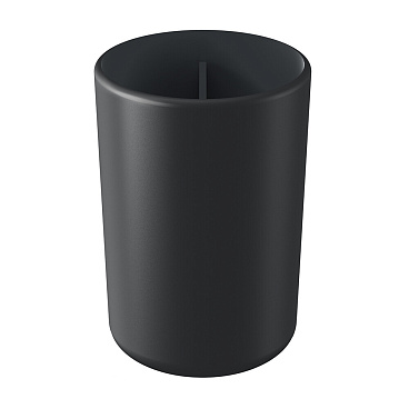 Стакан для ванной Ambient Flux настольный двойной пластик черный графит (AFX037ABSBGR)