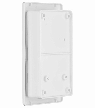 Блок выключатель и розетка Systeme Electric Glossa двухклавишный встраиваемый белый со шторками (GSL000174)