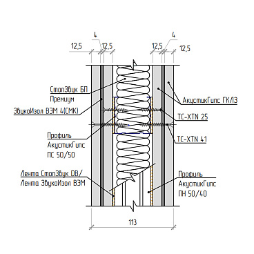 Мембрана звукоизоляционная Звукоизол ВЭМ СМК 4х1200х2500 мм 3 кв.м самоклеящаяся
