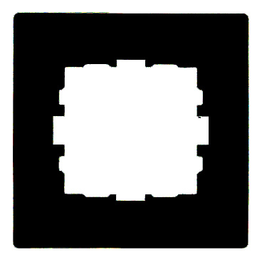 Рамка Lezard Karina одноместная черный бархат (707-4200-146)