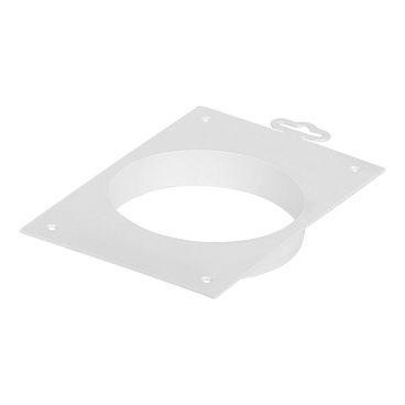 Накладка для круглых воздуховодов торцевая Era с фланцем d125 мм пластиковая 139х209 мм