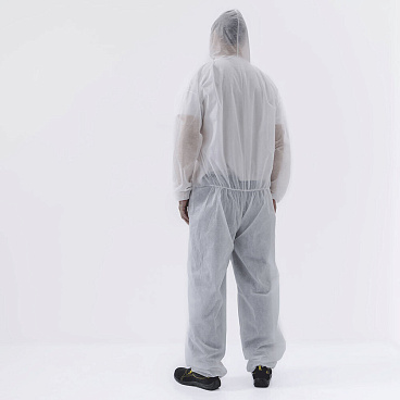 Комбинезон защитный одноразовый PO106 52-54 рост 180-188 см белый