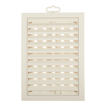 Решетка вентиляционная пластиковая приточно-вытяжная Era РРП 180х250 мм регулируемая слоновая кость