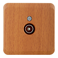 Розетка телевизионная Systeme Electric Этюд накладная бук (TVA-002T)