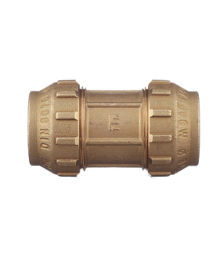 Муфта ПНД Tiemme компрессионная 32х32 мм латунь