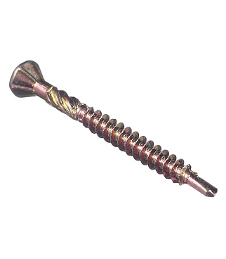 Саморезы для массивной доски 35x3,2 мм желтые (500 шт.)