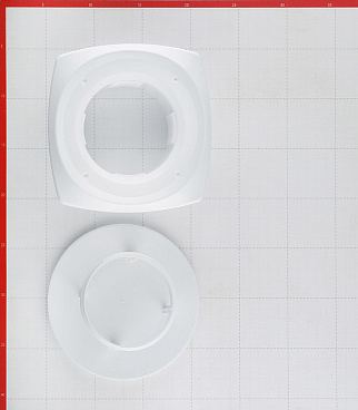 Анемостат вытяжной регулируемый Era с фланцем d100 мм белый