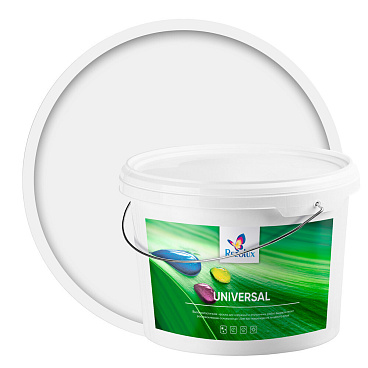 Краска фасадная Rezolux Universal резиновая акриловая серая 14 кг