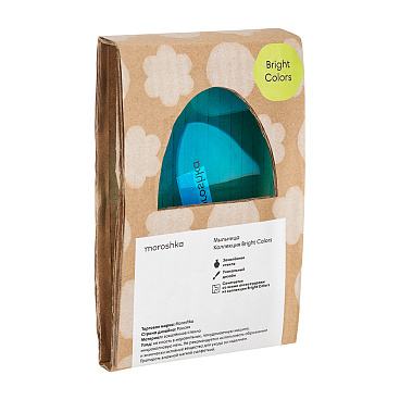 Мыльница для ванной Moroshka Bright Colors настольная стекло бирюзовая (917-311-02)