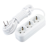 Удлинитель Makel 3 розетки 3 м ПВС 3х1 кв.мм 16 А 2,2 кВт белый (MGP133)