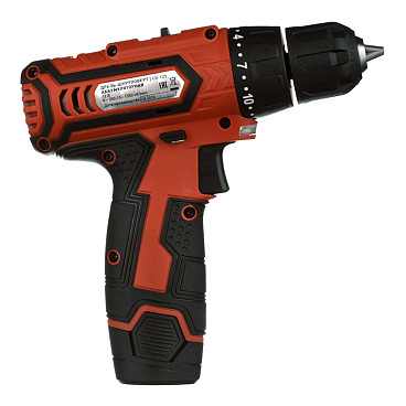 Дрель-шуруповерт аккумуляторная КМ 12 В 1,5 Ач Li-Ion 1 АКБ и ЗУ (CD-121)