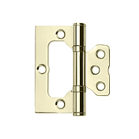 Петля бабочка универсальная неразъемная 75х63 мм золото