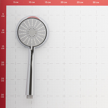Лейка для душа Lemark d103 мм 3 режима без шланга пластик хром (LM0913C)